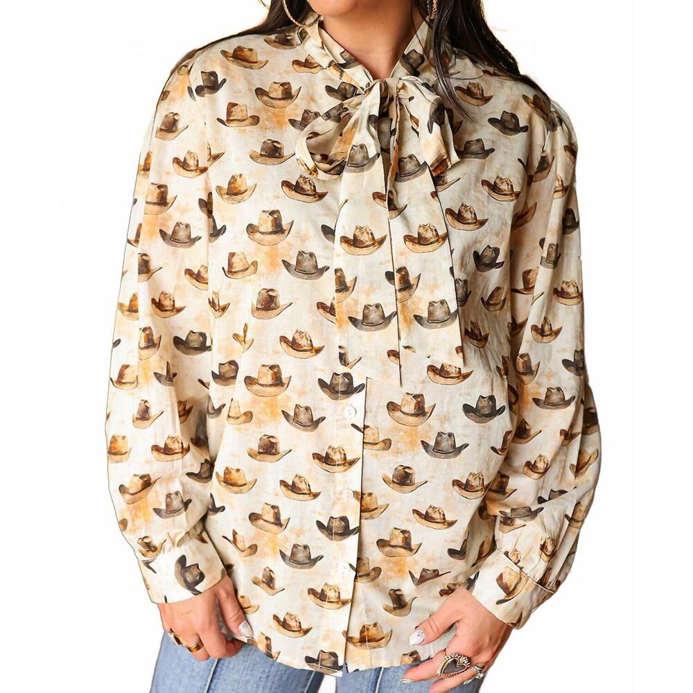NEW LAYERZ CLOTHING sadie long sleeve top in hat